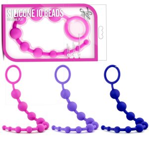 Blush Silicone 10 Beads - Luxe - Progressive Anal Beads