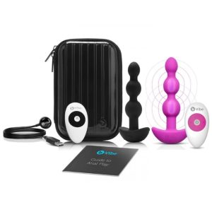 b-Vibe Triplet Anal Beads - Remote-Control Vibrating Anal Beads