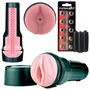 Vibro - Lady or Butt - Vibrating Fleshlight Masturbator