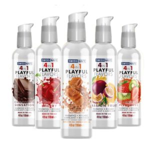 Swiss Navy 4-in-1 Playful Flavors - 4-in-1 Flavored Lubricant & Massage Lotion