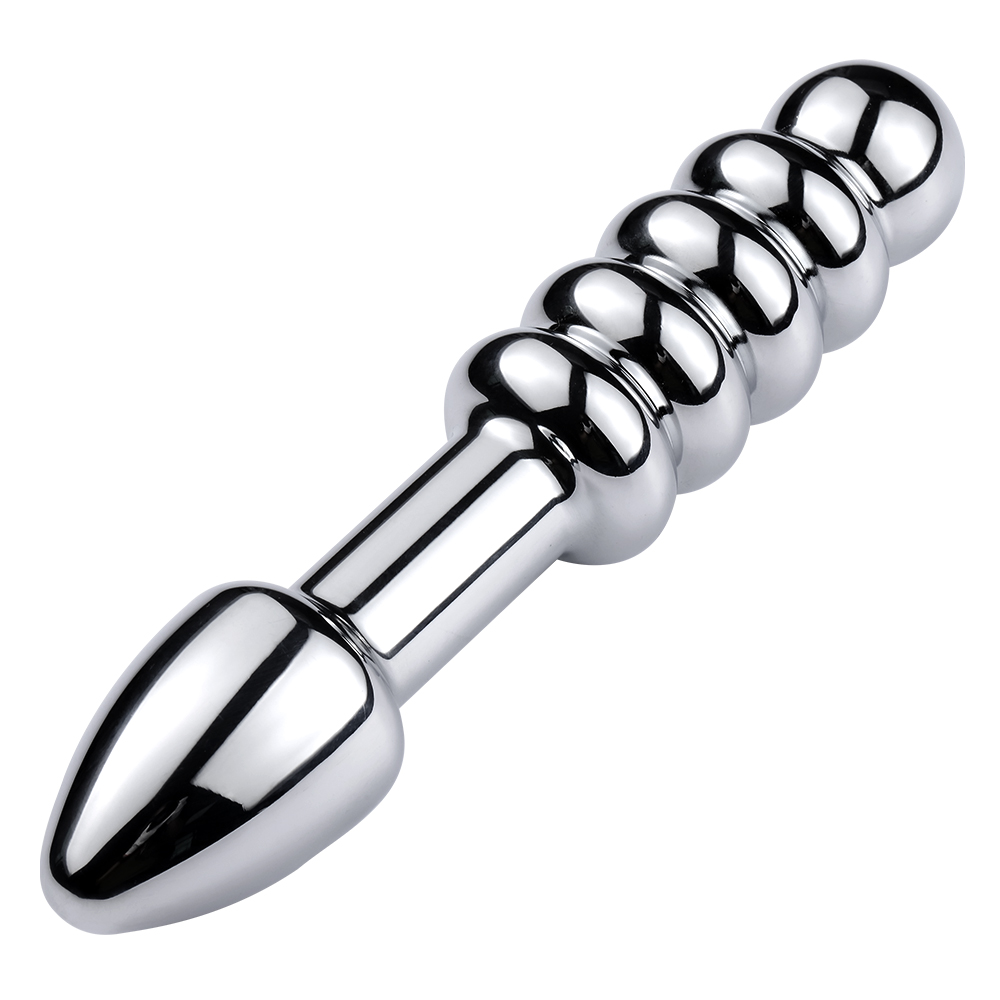 Double Bubble Gode en Metal Butt Plug Metal 1.jpg