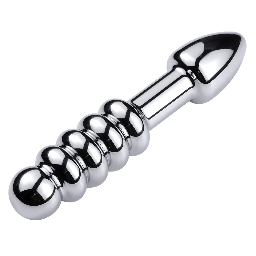 Double Bubble Gode en Metal Butt Plug Metal 4.jpg