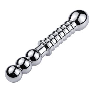 Double Rib Gode en Metal Butt Plug Metal 1.jpg