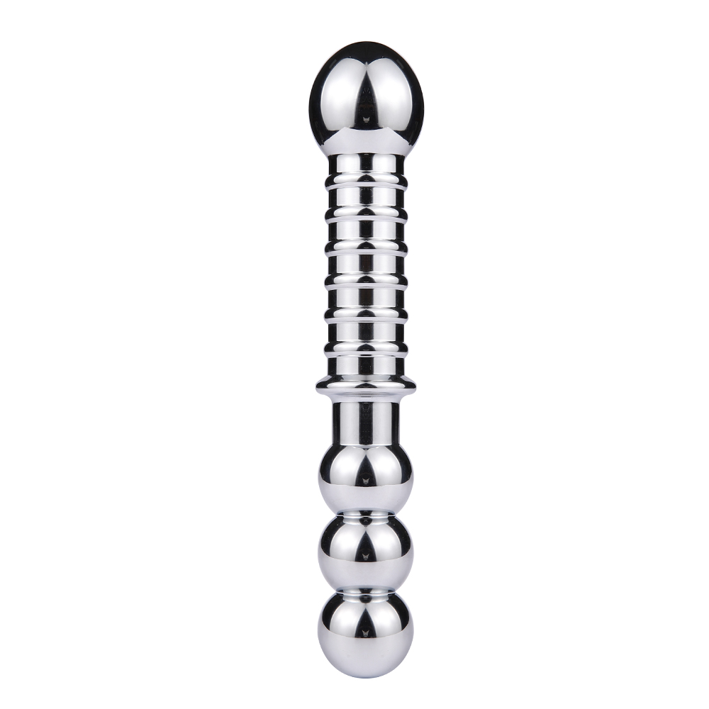 Double Rib Gode en Metal Butt Plug Metal 4.jpg