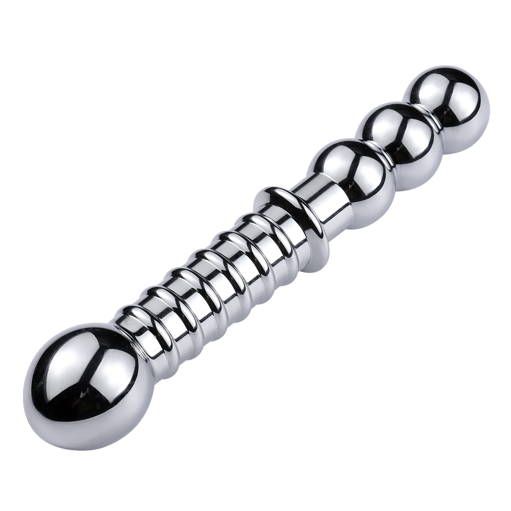 Double Rib Gode en Metal Butt Plug Metal 6.jpg