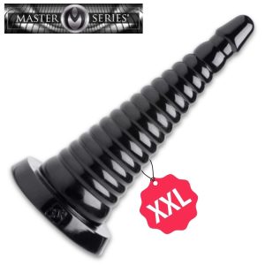 Giant Ribbed Anal Cone de Master Series – Cone Anal Nervure Progressif Noir 1.jpg