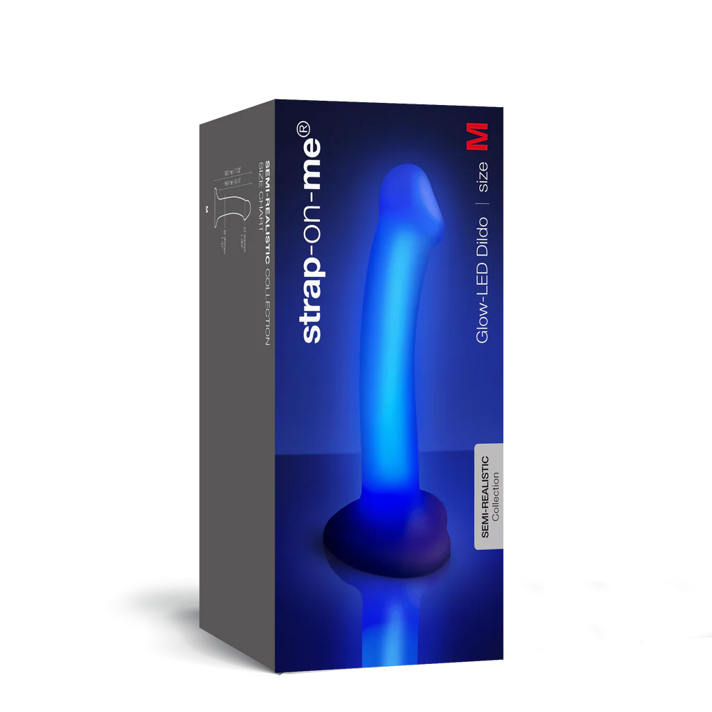 Glow Dildo LED Semi Realistic Strap On Me 1.webp