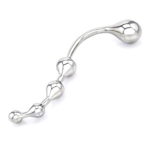Stainless Steel Twisted Dildo with 4 Bulbs Gode en Metal Xbliss 3.jpg