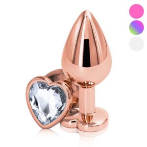 Medium Rose Gold Heart - Rear Assets