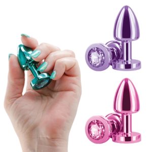 Petite Rear Assets - Plug Anal Chromé Léger en Aluminium