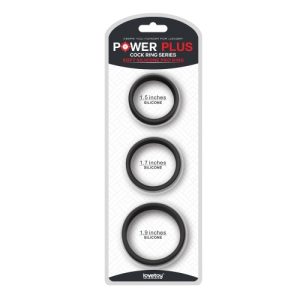 Ensemble de 3 Anneaux Extensibles en Silicone – Power Plus Soft Silicone Pro Ring – LoveToy