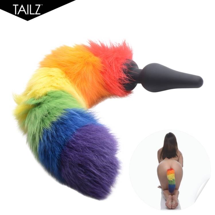 Rainbow Tail – Plug anal avec queue arc-en-ciel – Tailz
