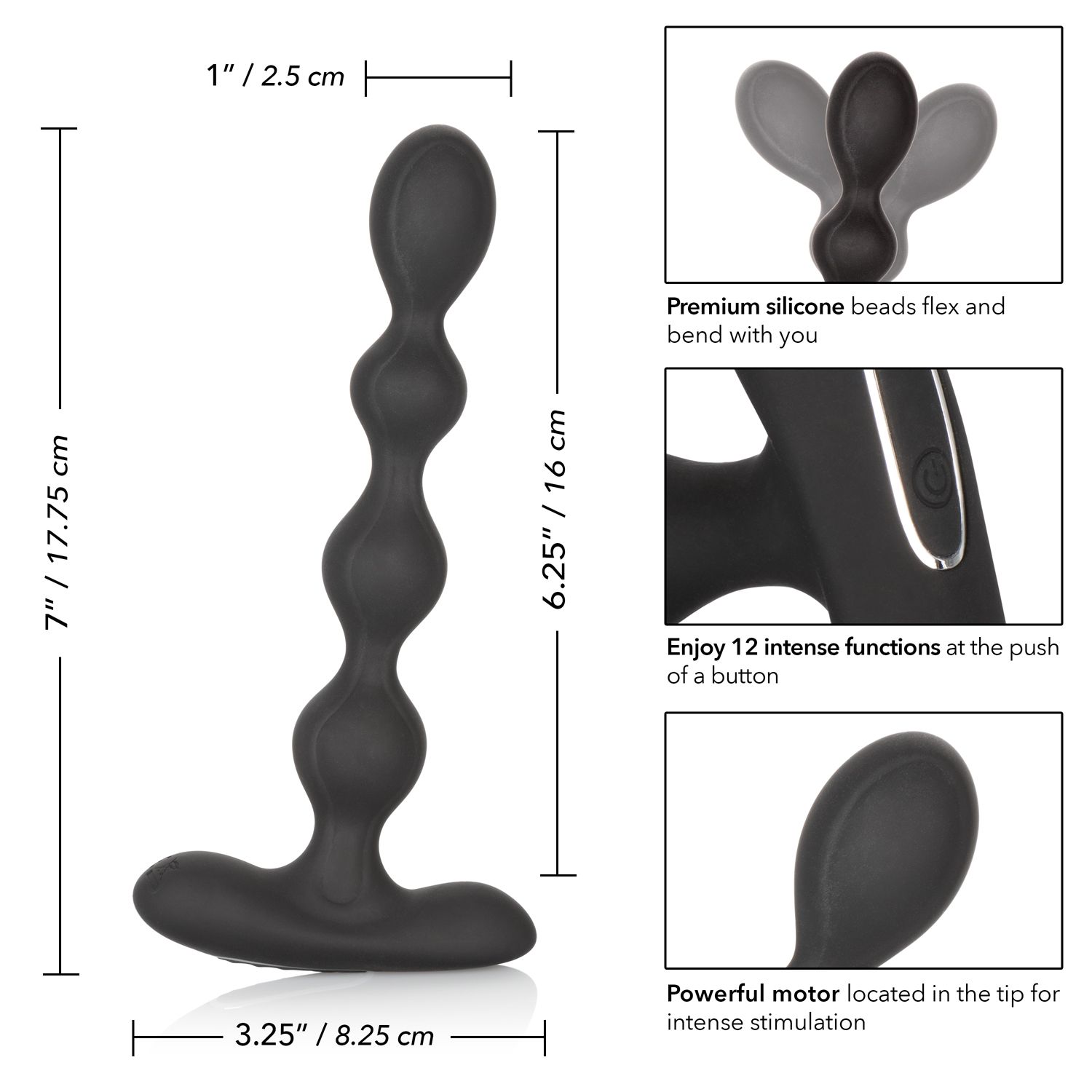 Slender Beads - Eclipse - Boules Anales Rechargeable - California Exotics – Image 6