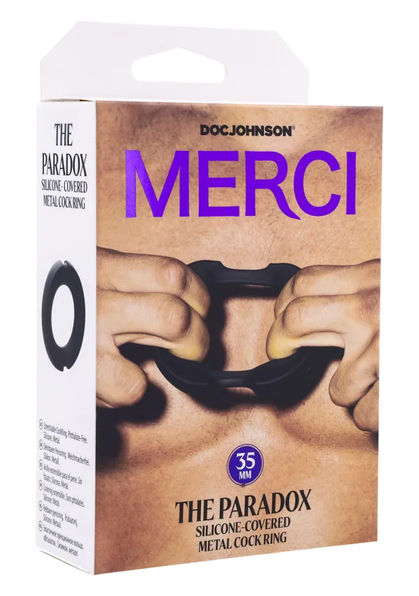 The Paradox - Anneau Pénien en Acier Inoxydable 35mm - Merci - Doc Johnson – Image 4