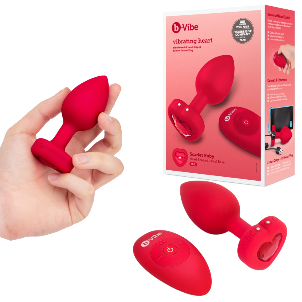 Vibrating Jewel Plug M/L - B-Vibe – Image 9