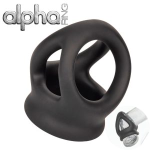 Alpha Liquid Silicone Dual Cage & Ring – Anneau Double avec Support Testiculaire en Silicone Liquide