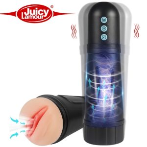 Locke Cup de Juicy Lamour – Masturbateur Réaliste avec Succion et Vibrations