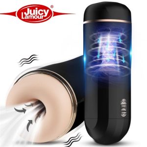 Snow Cup de Juicy Lamour – Masturbateur Rechargeable avec Succion et Vibrations