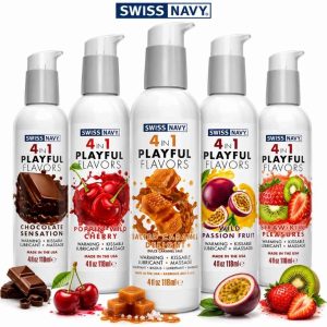 4-in-1 Playful Flavors by Swiss Navy – Edible Warming Lotion