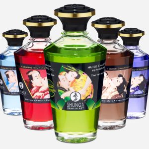 Intimate Kisses Warming Edible Oil by Shunga – 11 Flavours, 100 ml