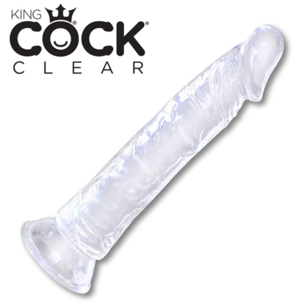 King Cock Clear Cock 8 – Clear Dildo with Suction Cup