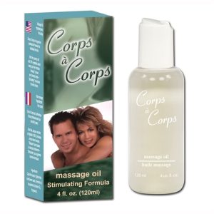 Stimulating Massage Oil Corps à Corps – Sandalwood, 120 ml