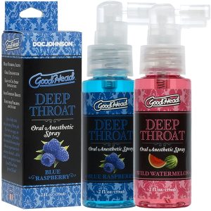 Deep Throat Numbing Spray by GoodHead – 10 Flavours, 59 ml