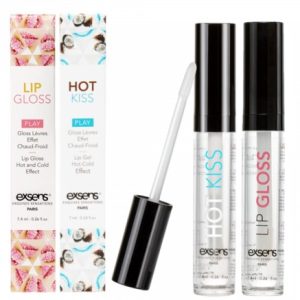 Hot & Cold Lip Gloss by Exsens – Strawberry or Coconut, 7.4 ml