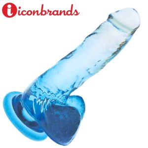 Shades Aqua Gradient Dildo 7-Inch – Icon Brands Suction Cup Jelly Dildo