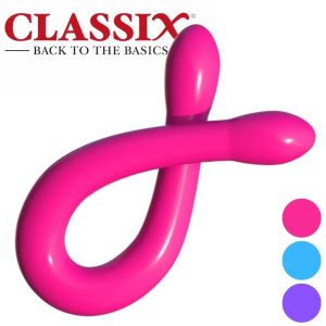 Double Whammy 17.25-Inch Flexible Double Dildo – Classix, Pink, Blue or Purple
