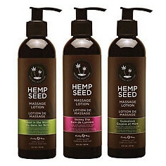 Hemp Seed Massage Lotion by Earthly Body – 4 Scents, 237 ml