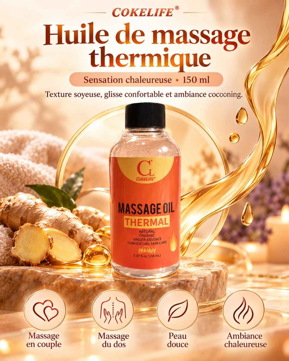 Warming Ginger Massage Oil by Cokelife PINKNIGHT – 150 ml - Image 2