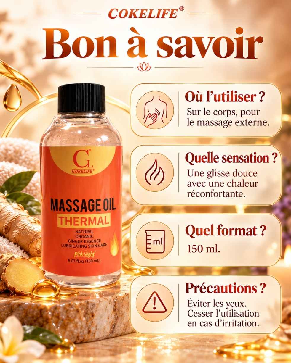 Warming Ginger Massage Oil by Cokelife PINKNIGHT – 150 ml - Image 7