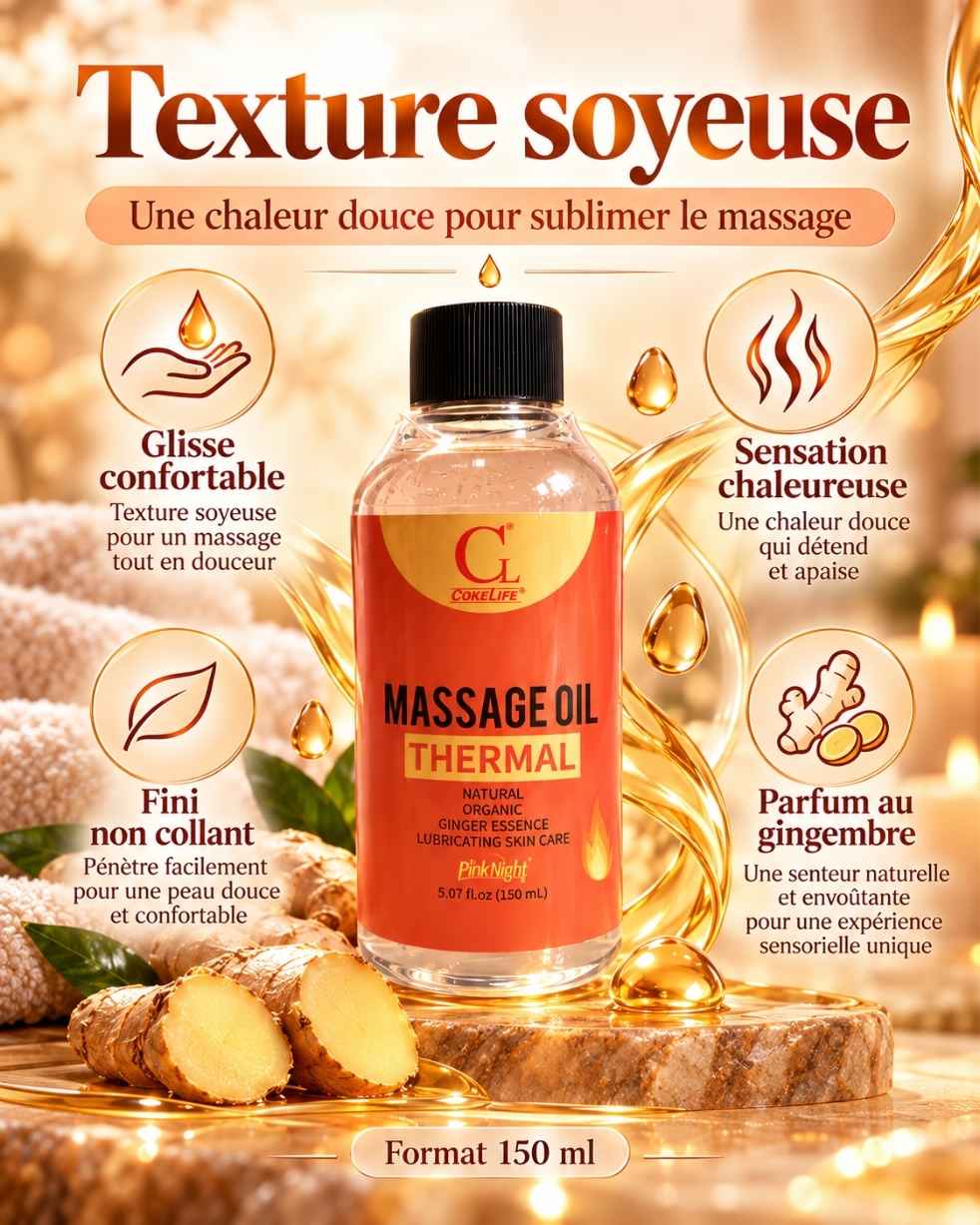 Warming Ginger Massage Oil by Cokelife PINKNIGHT – 150 ml - Image 4