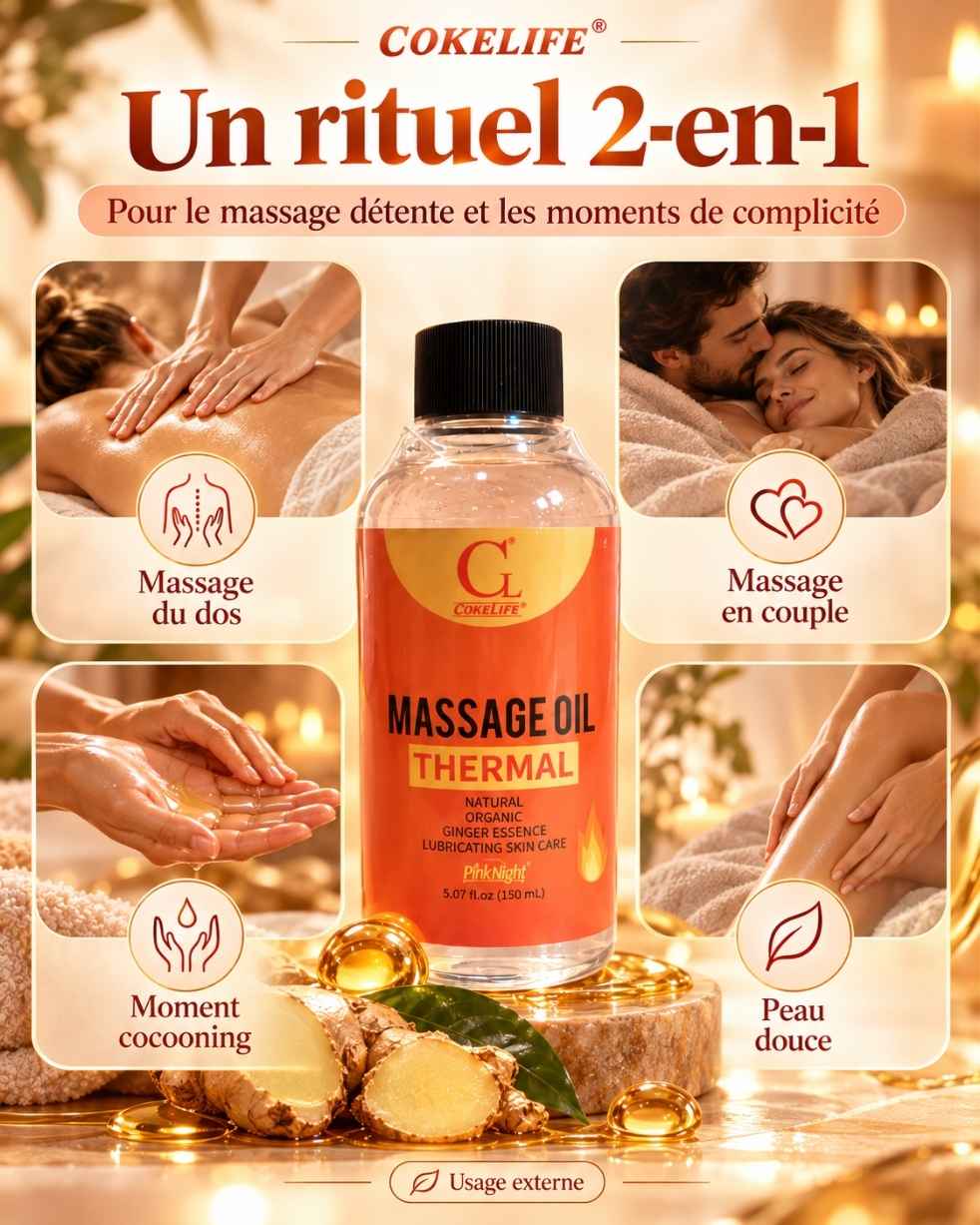 Warming Ginger Massage Oil by Cokelife PINKNIGHT – 150 ml - Image 3