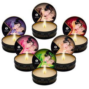 Glow & Caress Mini Massage Candle by Shunga – 6 Scents, 30 ml
