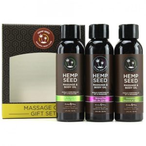 Massage Oil Gift Set by Earthly Body – 3 x 59 ml