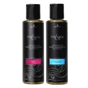 Me & You Luxury Pheromone Massage Oil by Sensuva – 3 Flavours, 125 ml