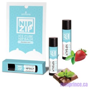 NipZip Ice Cube Nipple Balm by Sensuva – Chocolate Mint or Strawberry Mint