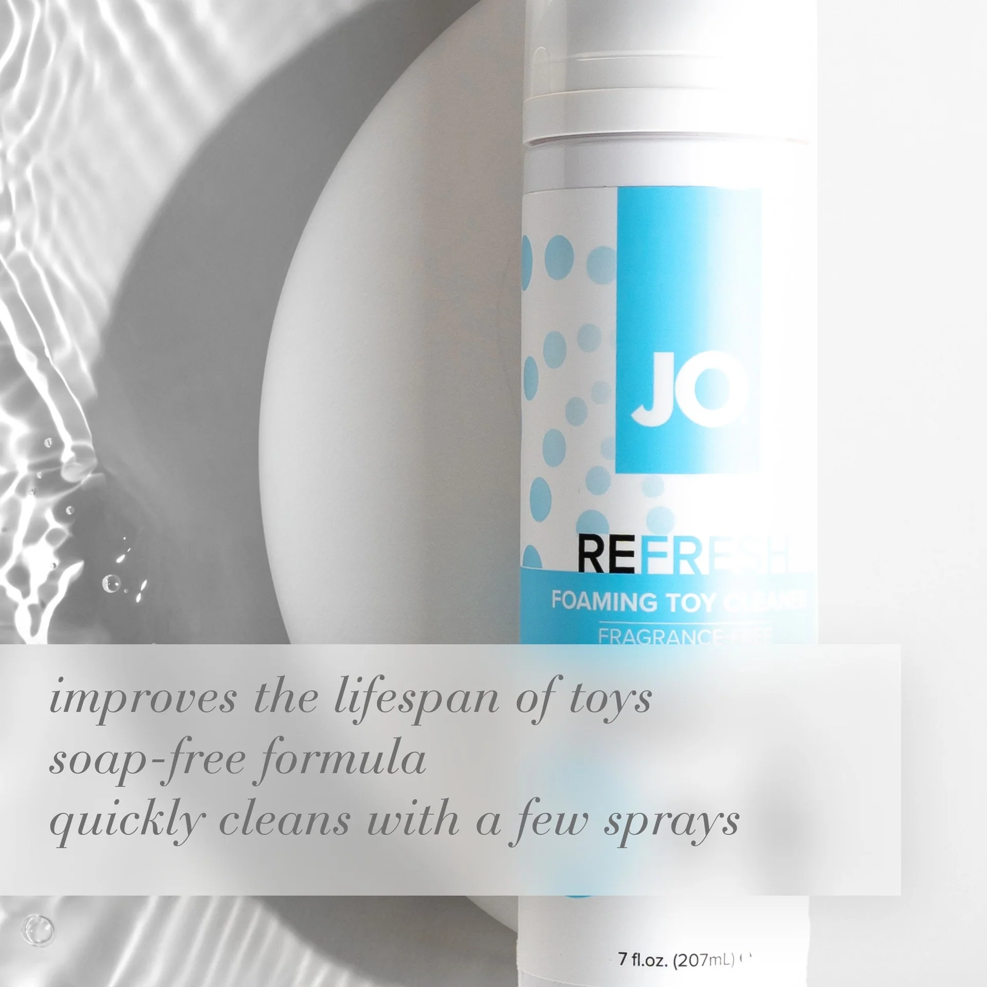 JO Refresh Foaming Toy Cleaner by System JO, 200 ml - Image 3