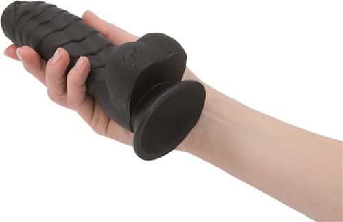 Addiction Tom 7-Inch Ribbed Silicone Dildo with Suction Cup – Pink or Black - Image 6